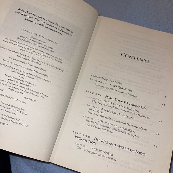 Guns, Germs, and Steel, The Fates of Human Societies, paperback by Diamond - Picture 4 of 5